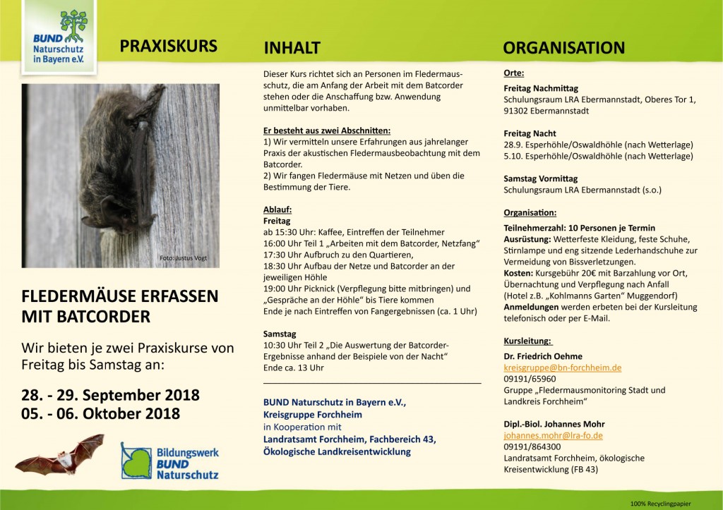 Programm Fledermaus KG Forchheim 2018